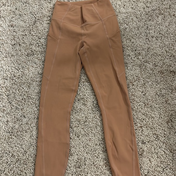 Salmon Colored Leggings - Picture 2 of 5
